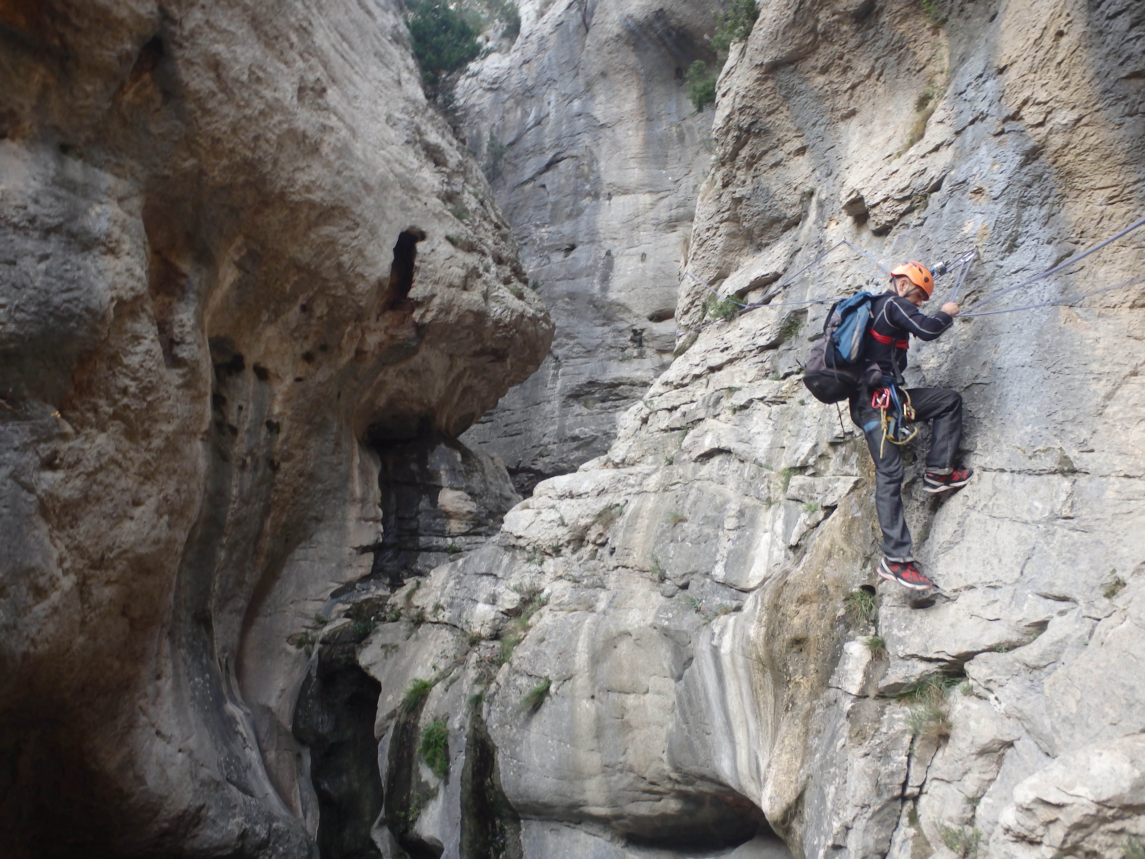 Randonnée-rappel du Verdus près de Montpellier à St Guilhem le Désert