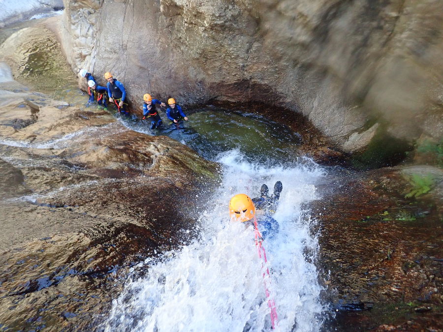 Canyoning Au Rec Grand, Près De Mons La Trivalle Dans L'Hérault, En Occitanie