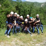 Enterrement De Vie De Garçon En Canyoning Près De Montpellier Dans L'Hérault, Avec Les Moniteurs Professionnels Des Sports De Pleine Nature, à Travers Tous Le Languedoc-Roussillon.