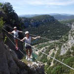 Enterrement De Vie En Via-ferrata Près De Montpellier Dans L'Hérault Et Le Gard