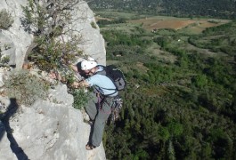 Escalade Grande Voie Au Thaurac, Près Des Cévennes Et De Montpellier, Dans L'Hérault Et Le Gard En Languedoc