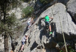 Escalade Au Thaurac, Près De Montpellier, Avec Des Groupes D'enfants De L'Hérault. Activités à Sensations Avec Entre2nature