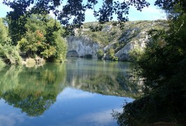 Vioa-ferrata Du Vidourle Près De Saint-Sériès Dans Le Gard