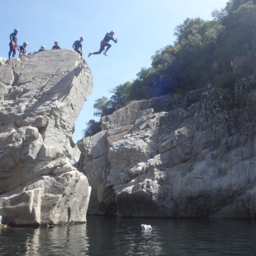 Canyoning En Cévennes Près De St-Jean Du Gard Dans Le Gard