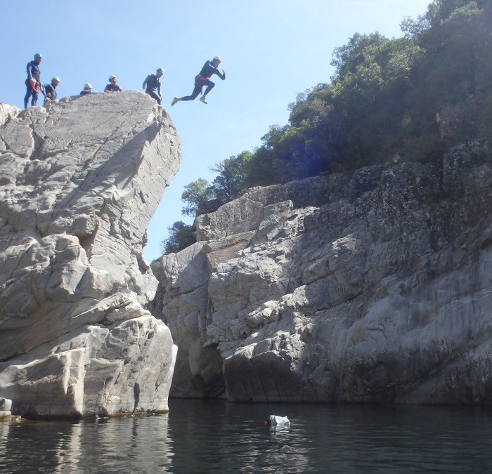 Canyoning En Cévennes Près De St-Jean Du Gard Dans Le Gard