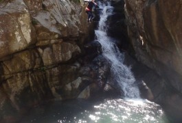 Canyoning Au Tapoul Près De L'Aigoual, Dans Les Cévennes, Près Du De L'Hérault En Languedoc-Roussillon.