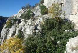 Via-ferrata Et Tyrolienne Dans Le Thaurac Près De Montpellier Avec Les Moniteurs D'entre2nature Du Languedoc-Roussillon