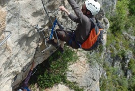 Via-ferrata Du Liaucous, Près De Montpellier Dans Le Département De L'Hérault, En Languedoc-Roussillon