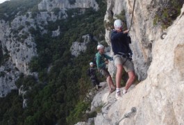 Via-ferrata Près De Montpellier Dans Le Thaurac En Languedoc-Roussillon Dans L'Hérault Et Le Gard