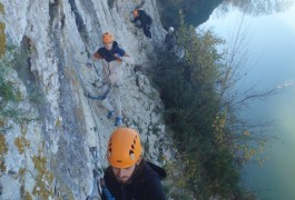 Via-ferrata à Saint-Sériès Dans Le Gard, Près De Lunel