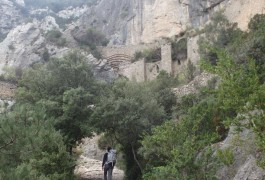 Marche D'approche Sur Le Chemin De Saint-Jacques De Compostel, Pour Le Canyon Du Verdus, Près De Saint-Guilhem Le Désert. Une Belle Randonnée Pour Enchaîner Par De Somptueux Rappels Dans L'Hérault.