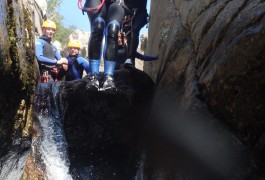 Canyoning Au Tapoul Dans Les Cévennes, Près Du Mont Aigouall. Entre Gard Et Hérault