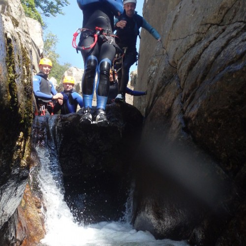 Canyoning Au Tapoul Dans Les Cévennes, Près Du Mont Aigouall. Entre Gard Et Hérault