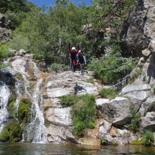 Canyoning Au Mont Aigoual Dans Les Cévennes Près Du Vigan Dans Le Gard