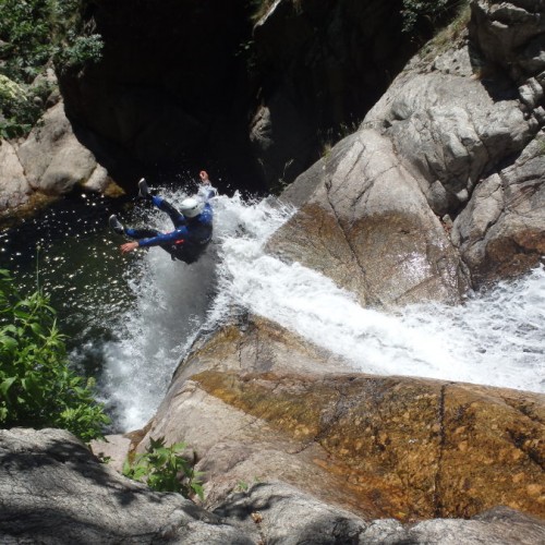 Canyoning En Cévennes Au Mont Aigoual Dans Le Gard, Près Du Vigan