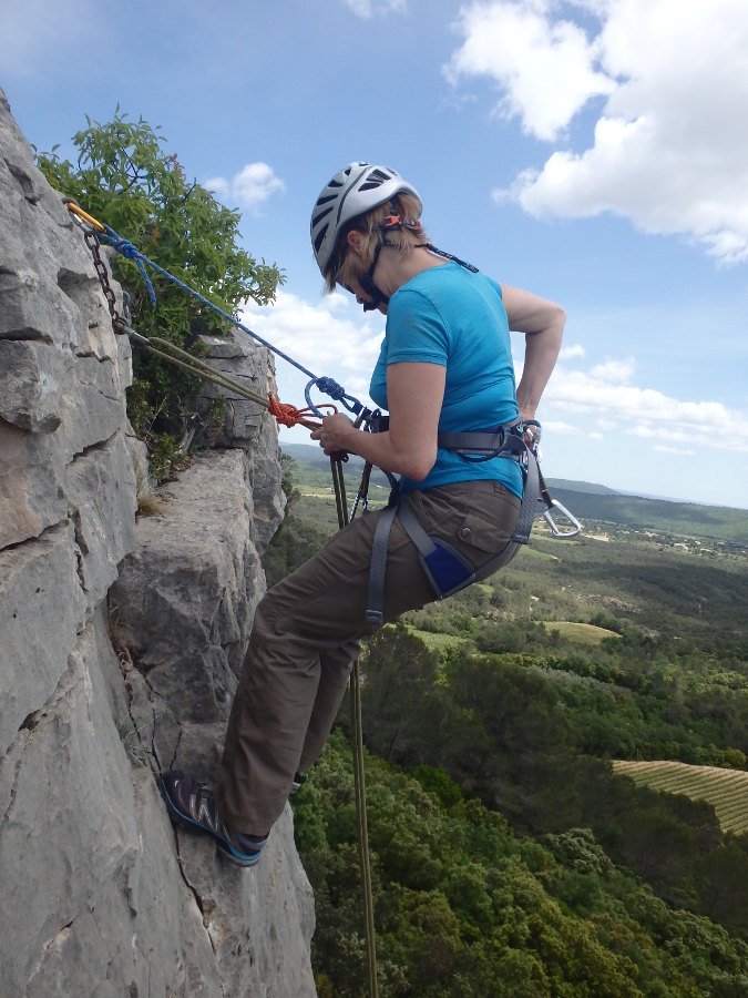 Initiation escalade autour de Montpellier avec un moniteur/guide