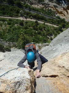 moniteur d'escalade dans le Gard et l'Hérault, entre Nîmes et Montpellier