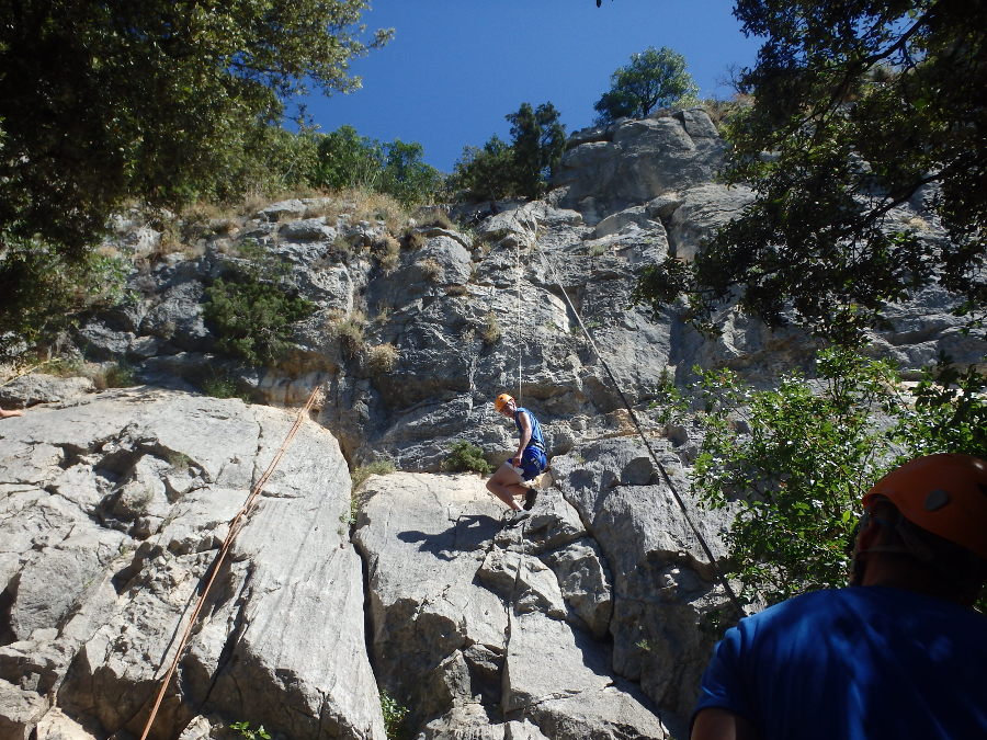 Escalade dans l'Hérault près de Montpellier en Cévennes dans le Languedoc