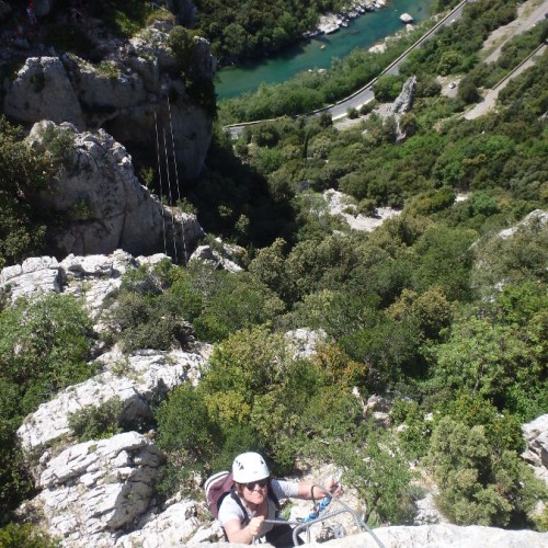 Via-ferrata Près De Ganges Et Des Cévennes Avecles Moniteur De Montpellier