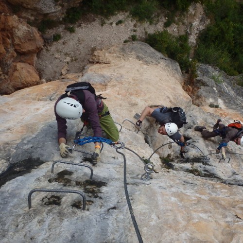 Via-ferrata En Aveyron Près De Millau Au Hameau Du Liaucous