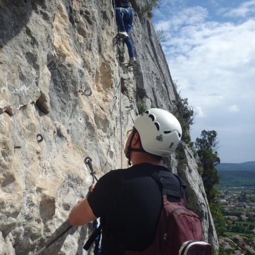 Via-ferrata Dans Les Cévennes Près De Ganges Et Montpellier Dans L'Hérault