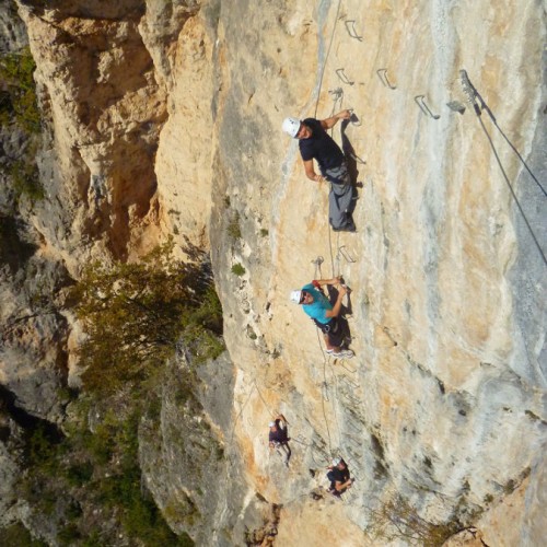 Via-ferrata Du Liaucous Dans L'Aveyron, Entre Millau Et Les Gorges Du Tarn