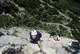 Via-ferrata Près Des Cévennes Et Montpellier Dans L'Hérault En Languedoc