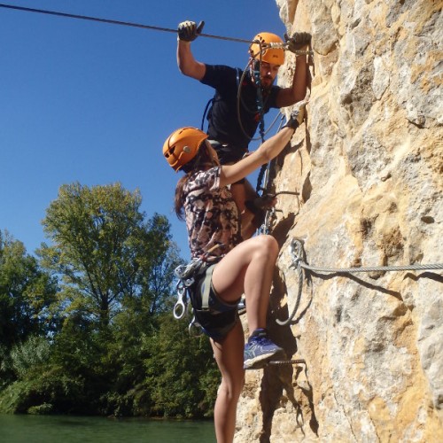 Via-ferrata Dans Le Gard Autour Des Cévennes Dans Le Languedoc-Roussillon