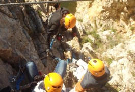 Via-ferrata Au Vidourle Dans Le Gard, Près De Saint-Sériès