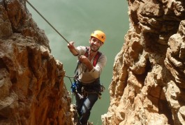 Via-ferrata Du Vidourle Près De Saint-Sériès, Au-dessus De L'eau