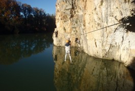 Via-ferrata Du Vidourle Dans Le Gard à Saint-Sériès Et Près De Lunel