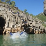 Canyoning Près De Montpellier Et St-Guilhem Le Désert Dans L'Hérault Au Pont Du Diable