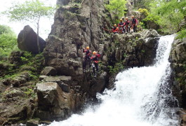 Canyon Des Cascades D'Orgon Dans Les Cévennes Près Du Mont Aigoual