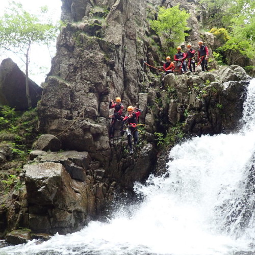 Canyon Des Cascades D'Orgon Dans Les Cévennes Près Du Mont Aigoual