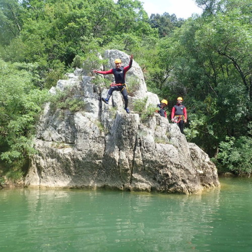 Canyon Et Randonnée Du Ravin Des Arcs Près De Montpellier