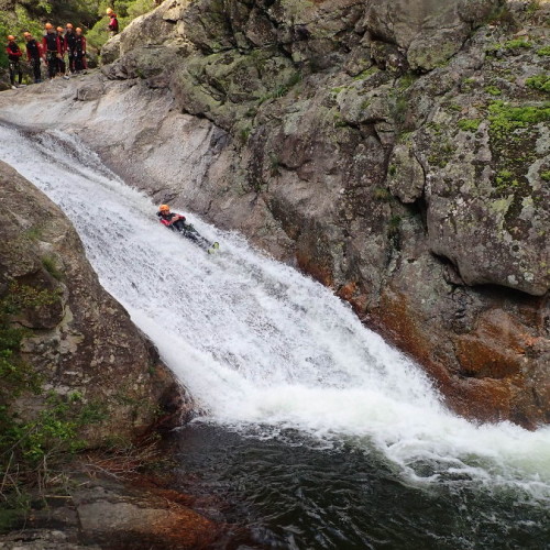 Canyoning Au Canyon Du Rec Grand Et Son Toboggan, Avec Entre2nature