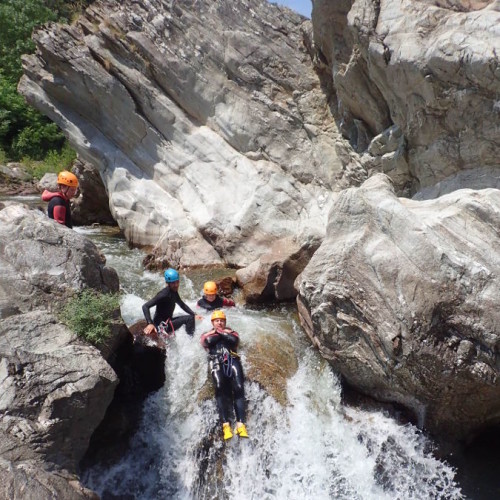 Toboggan En Canyoning Au Soucy Dans Le Gard, Près D'Anduze Et Alès