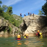 Canyoning Près De Montpellier Dans Les Gorges De L'Hérault, Près De Saint-Guilhem Le Désert