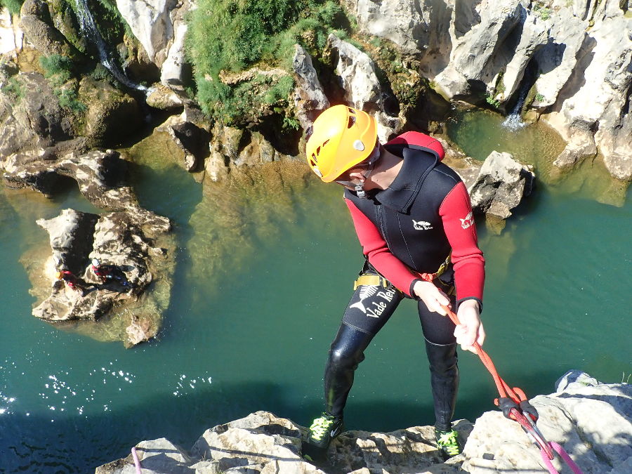 Canyoning dans les gorges de l'Hérault, près de Montpellier et Saint-Guilhem le Désert