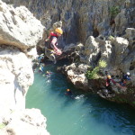 Canyoning Et Saut Dans Les Gorges De L'Hérault Près De Montpellier En Occitanie