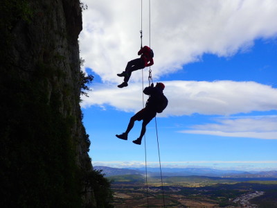 randonnée-rappel près de Montpellier dans l'Héraut en Occitanie