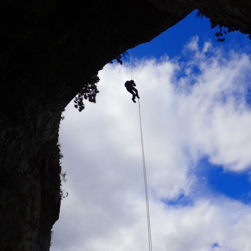 Rappel Près De Montpellier Dans L'Hérault Au Pic Saint-Loup