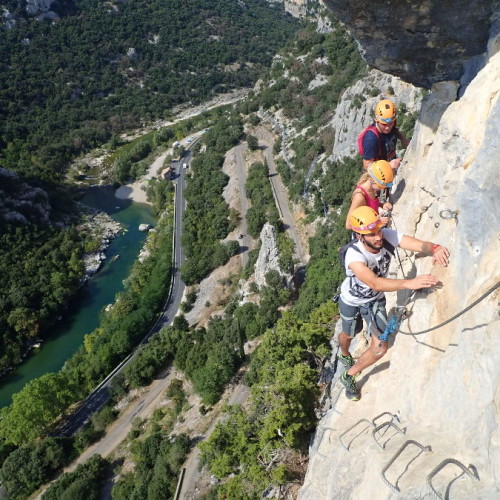 Via-ferrata Du Thaurac Au-dessus Des Gorges De L'Hérault Près De Montpellier