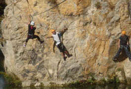 Via-ferrata Près De Saint-Sériès Et Nîmes Dans Le Gard