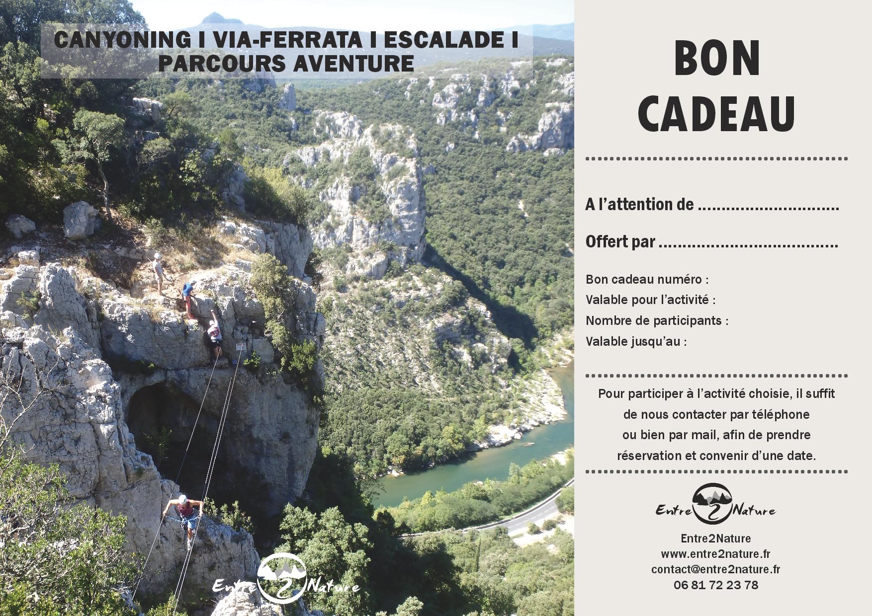 Bon Cadeau En Via-ferrata Près De Montpellier Dans L'Hérault Et Le Gard