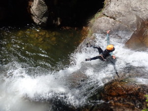 Canyon des cascades d'Orgon dans les Cévennes près du mont Aigoual dans le Gard